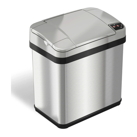 Itouchless TOUCHLESS TRASH CAN MT04SS User manual