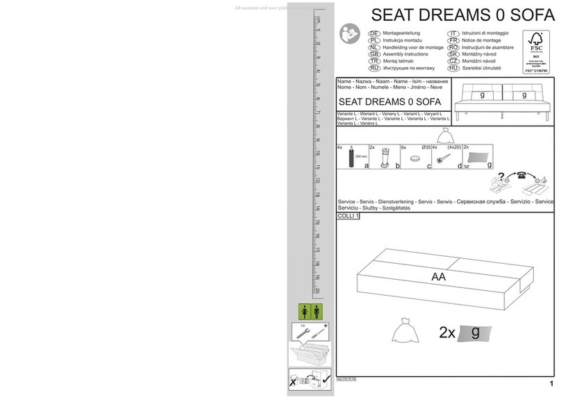 FSC Seat Dreams 0 Sofa Assembly instructions FSC Seat Dreams 0 Sofa Assembly instructions