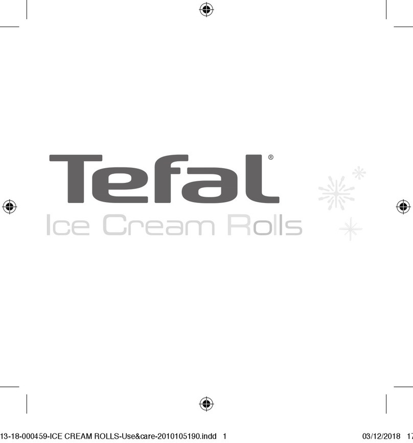 TEFAL Ice Cream Rolls K2440114 User manual