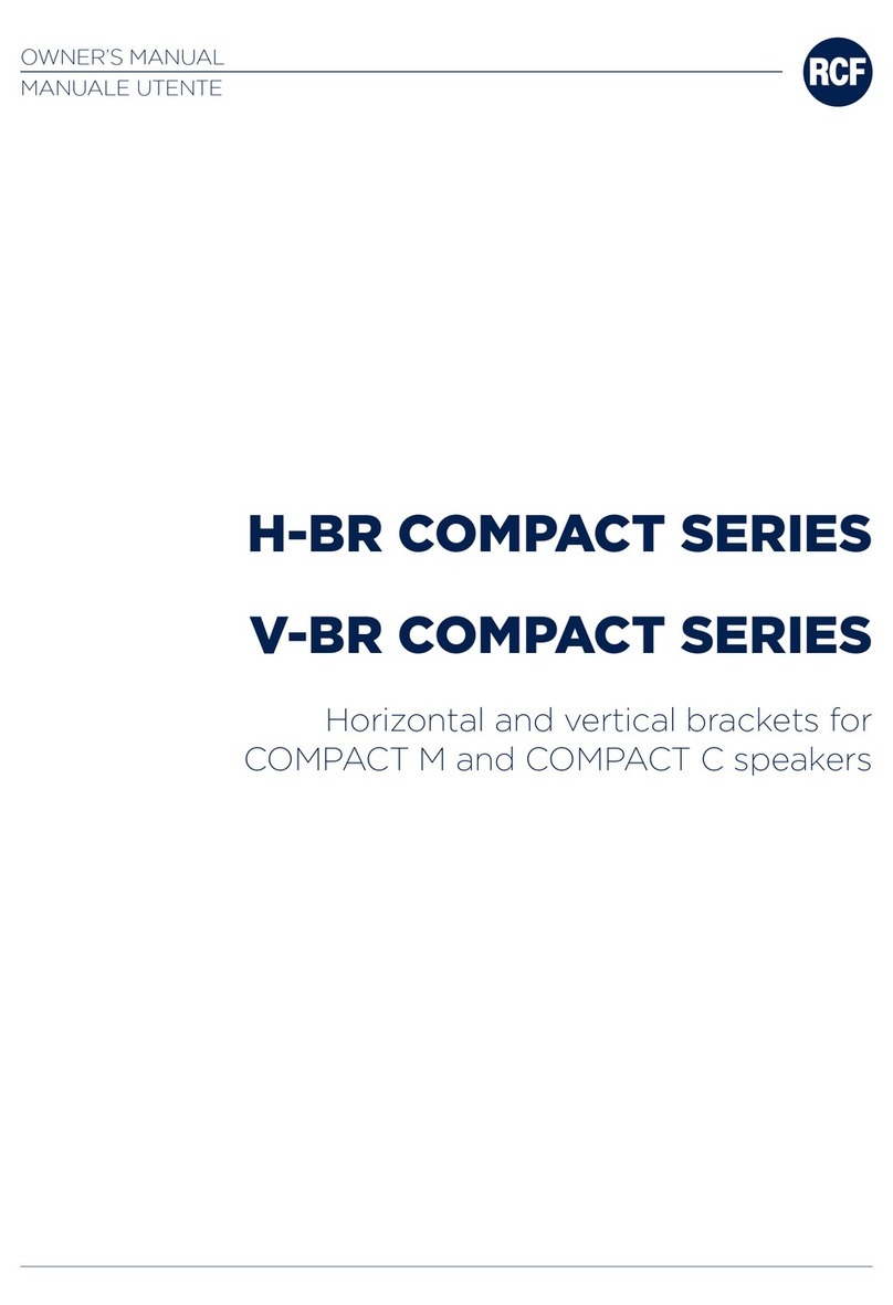 RCF H-BR COMPACT Series owner's manual