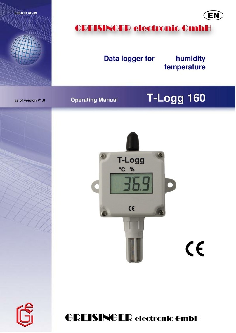 GREISINGER electronic T-Logg 160 operating manual