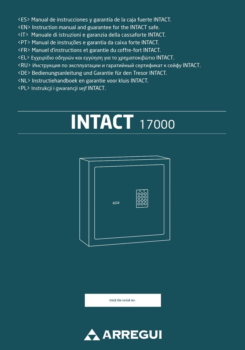 Arregui INTACT 17000 Instruction manual and guarantee