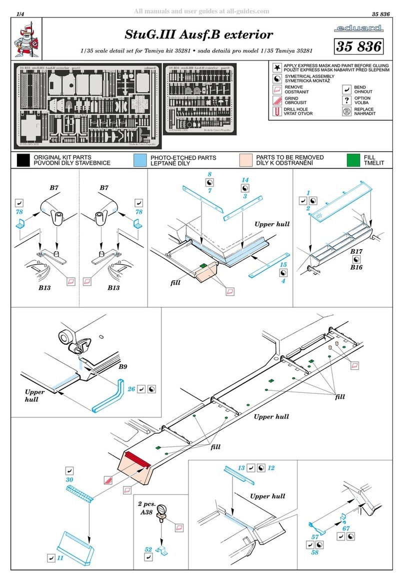 Eduard StuG.III Ausf.B exterior User manual Eduard StuG.III Ausf.B exterior User manual