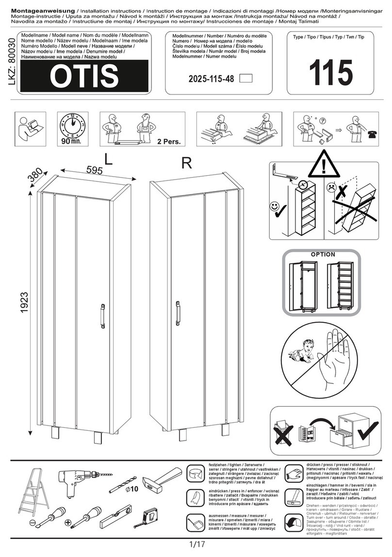 Moebelix OTIS 2025-115-48 installation instructions Moebelix OTIS 2025-115-48 installation instructions