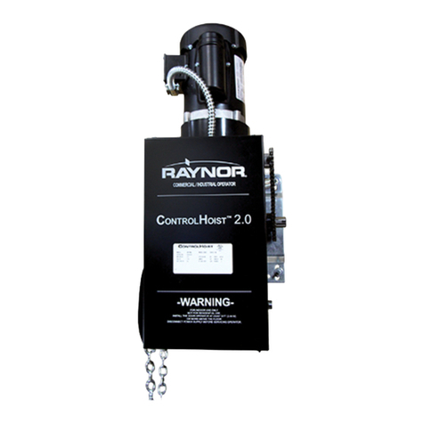 Raynor ControlHoist 2.0 OPTIMA Mounting instructions