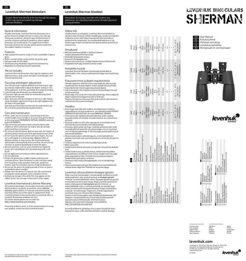 Levenhuk Sherman User manual