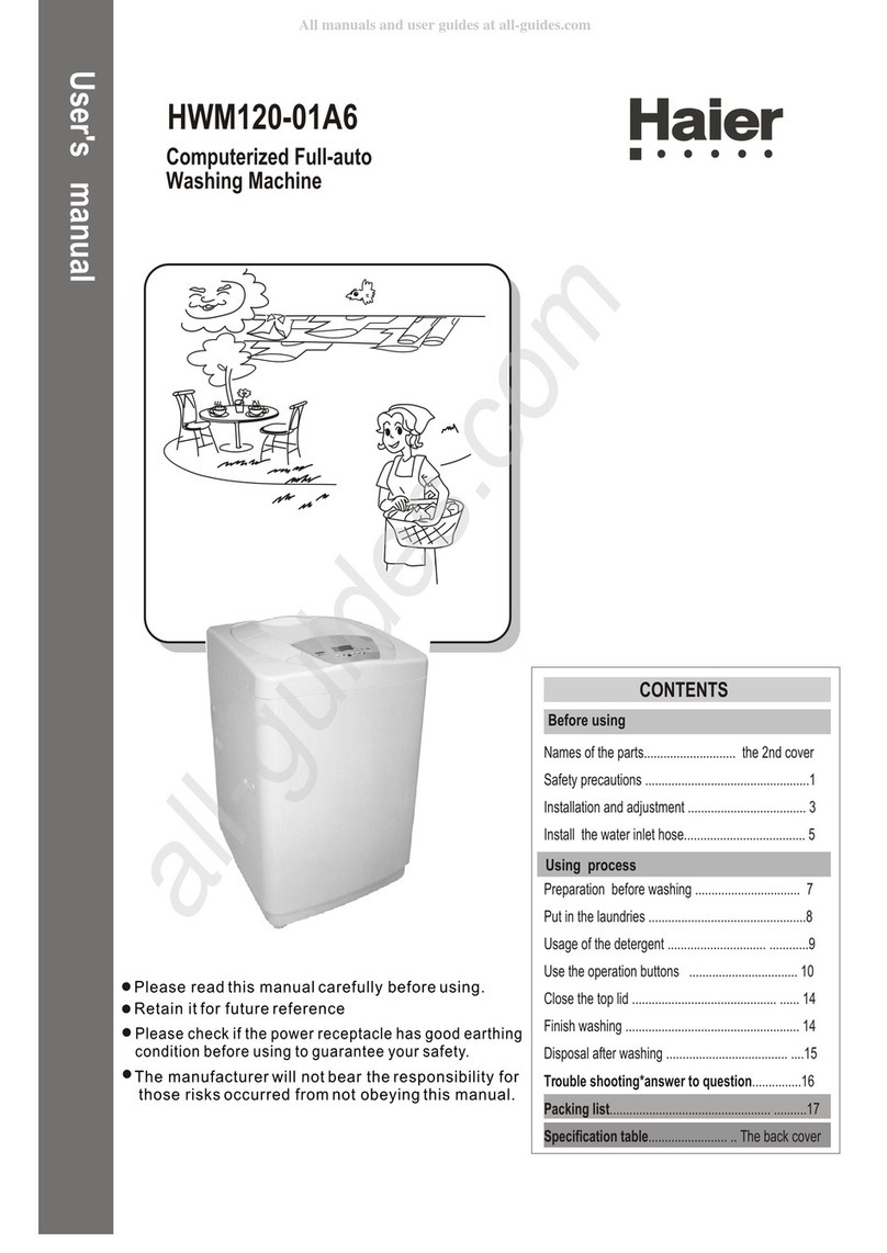 Haier HWM120-01A6 user manual