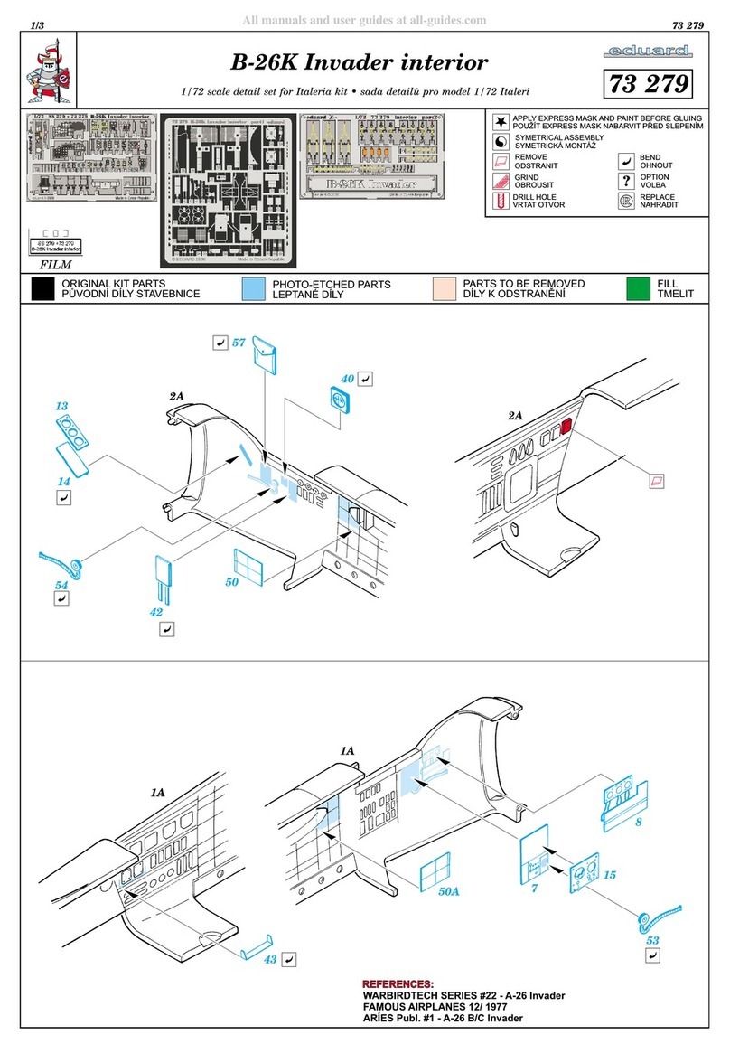 Eduard B-26K Invader interior User manual