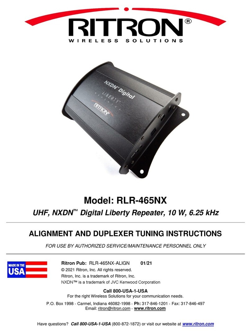 Ritron RLR-465NX quick start guide