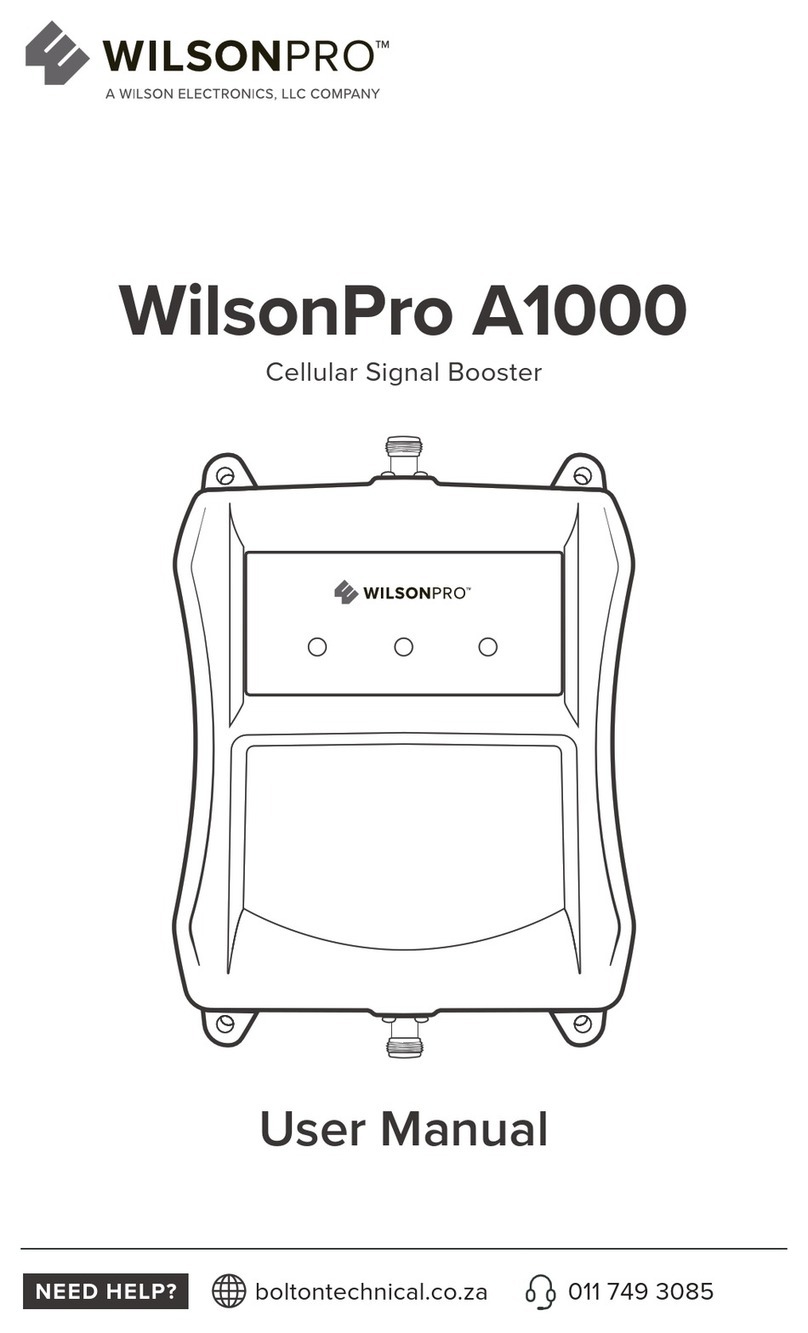 Wilson Electronics WilsonPro A1000 User manual Wilson Electronics WilsonPro A1000 User manual
