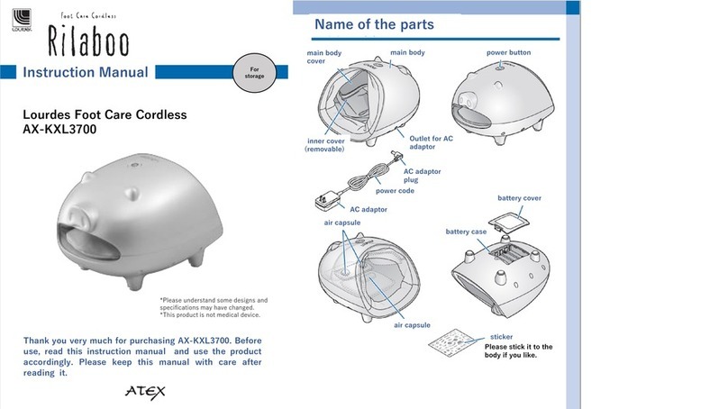 Lourdes Rilaboo AX-KXL3700 instruction manual