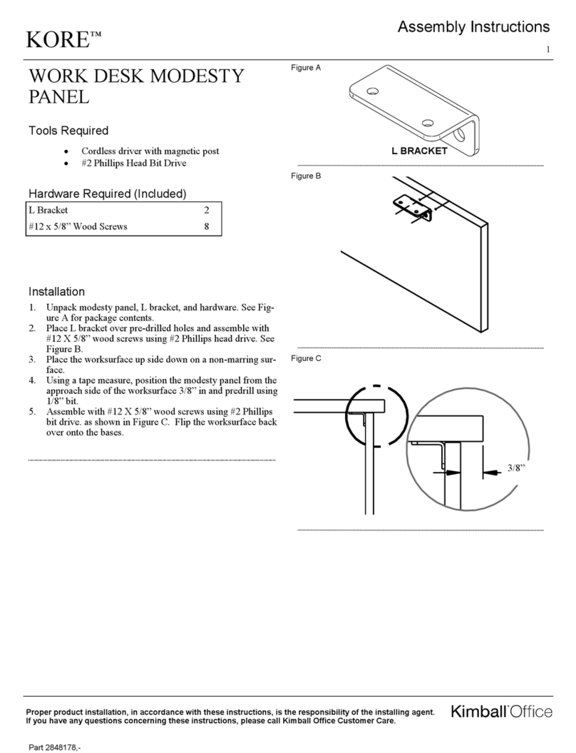 Kimball Office KORE Assembly instructions Kimball Office KORE Assembly instructions
