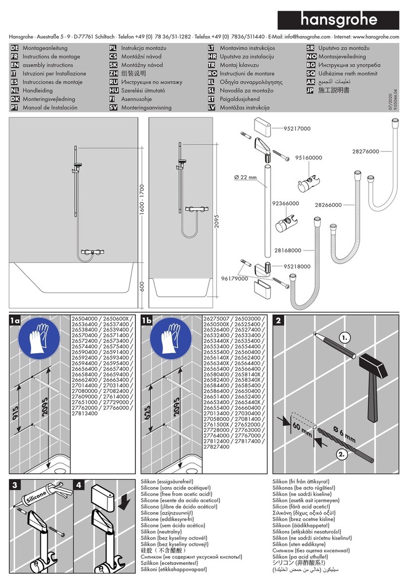 Hans Grohe Vernis Blend Vario EcoSmart 26340 Series User manual