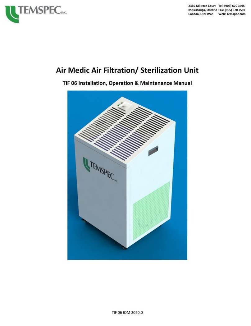 Temspec Air Medic TIF-06 Installation, operation & maintenance manual