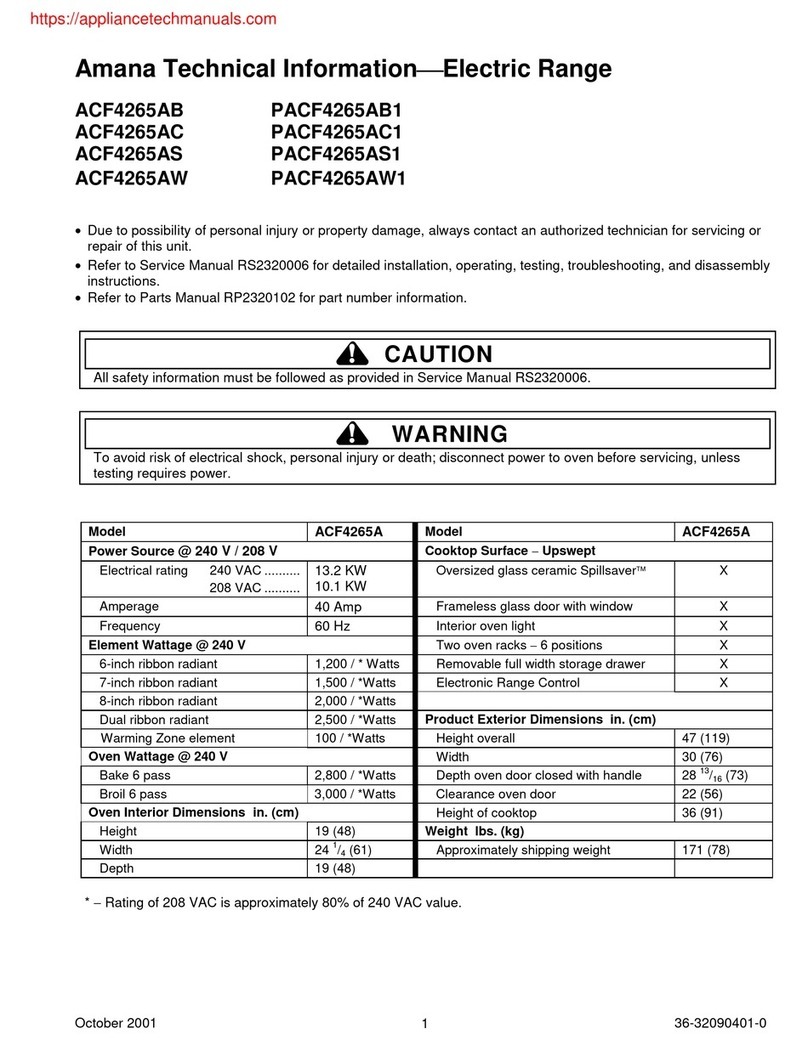 Amana ACF4265AB Manual