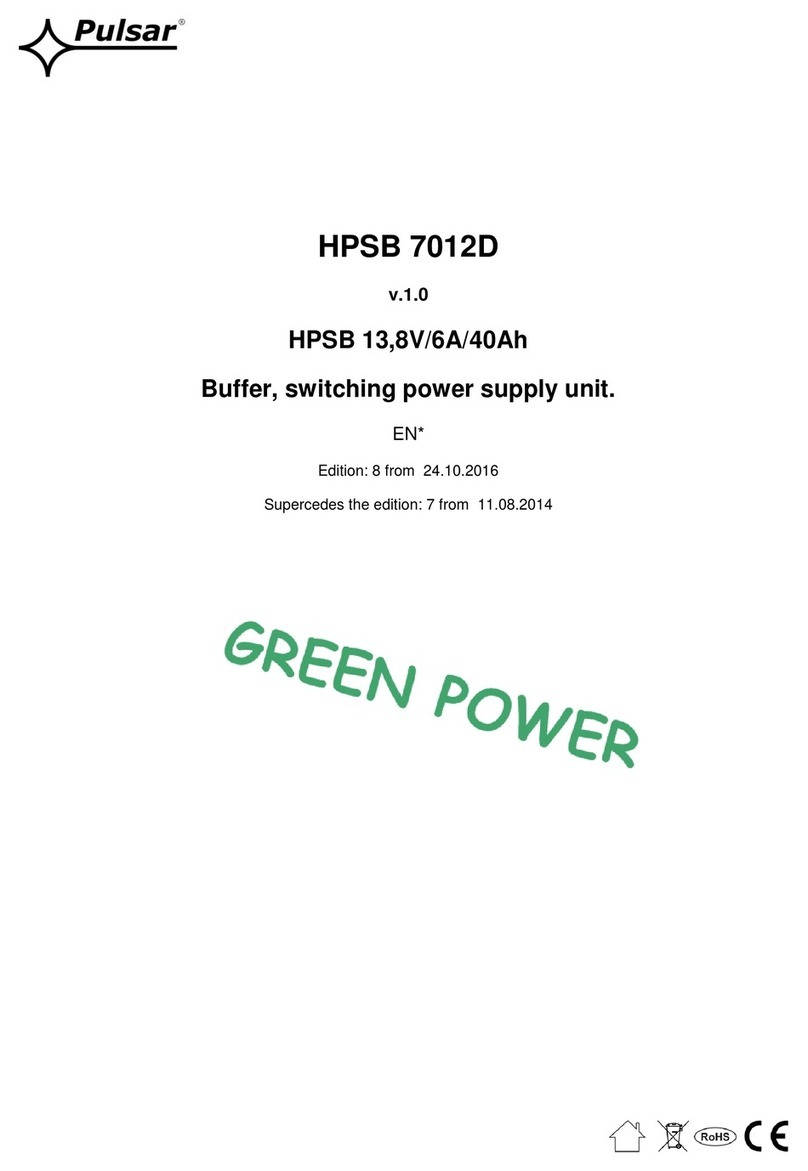 Pulsar HPSB 7012D User manual