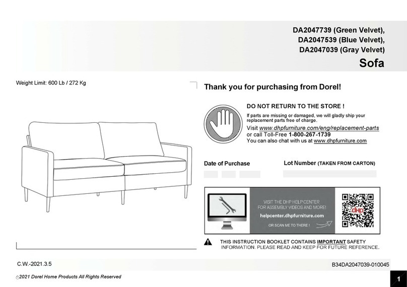 Dorel Home Products DA2047739 Instruction booklet