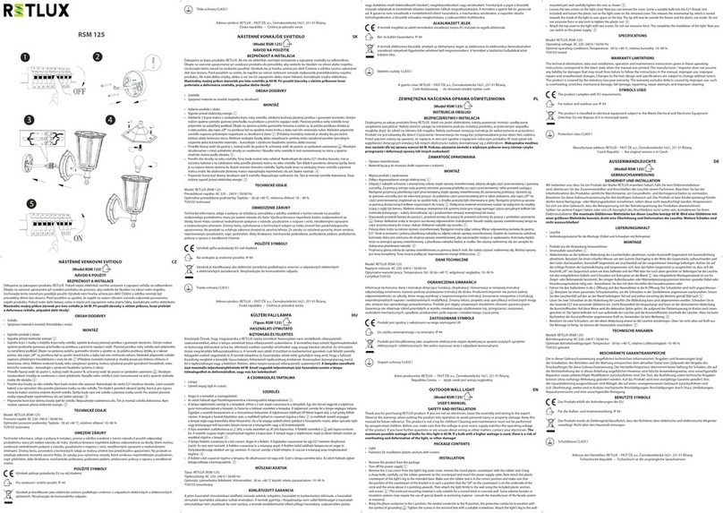 Retlux RSM 125 user manual