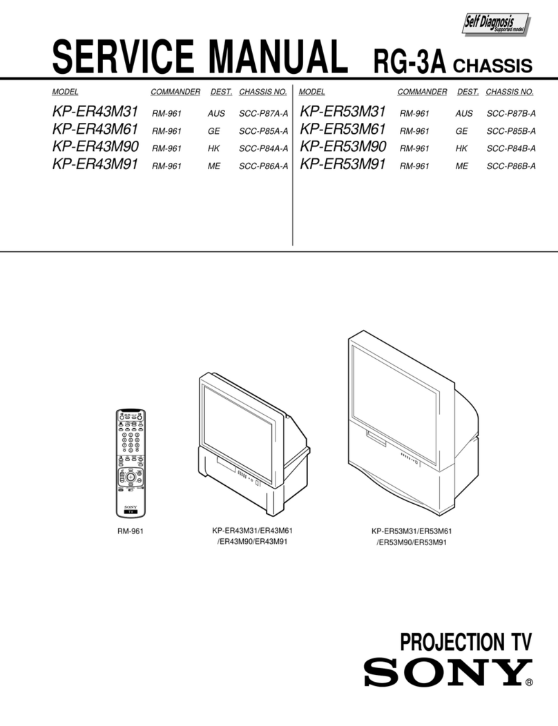 Sony KP-ER43M31 User manual
