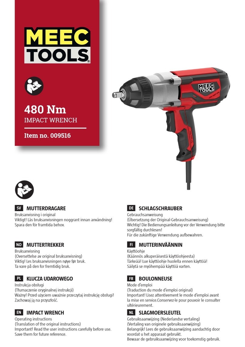 Meec tools 009516 operating instructions