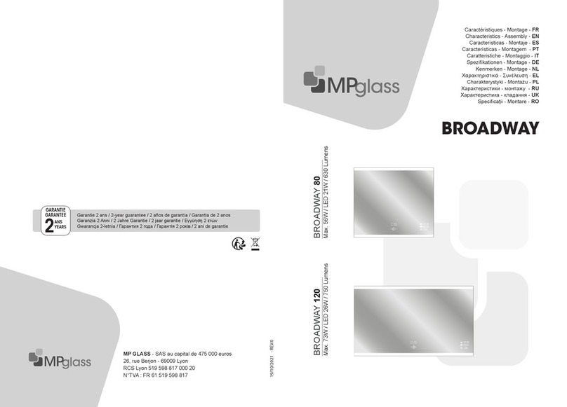 MP GLASS BROADWAY 80 Assembly MP GLASS BROADWAY 80 Assembly