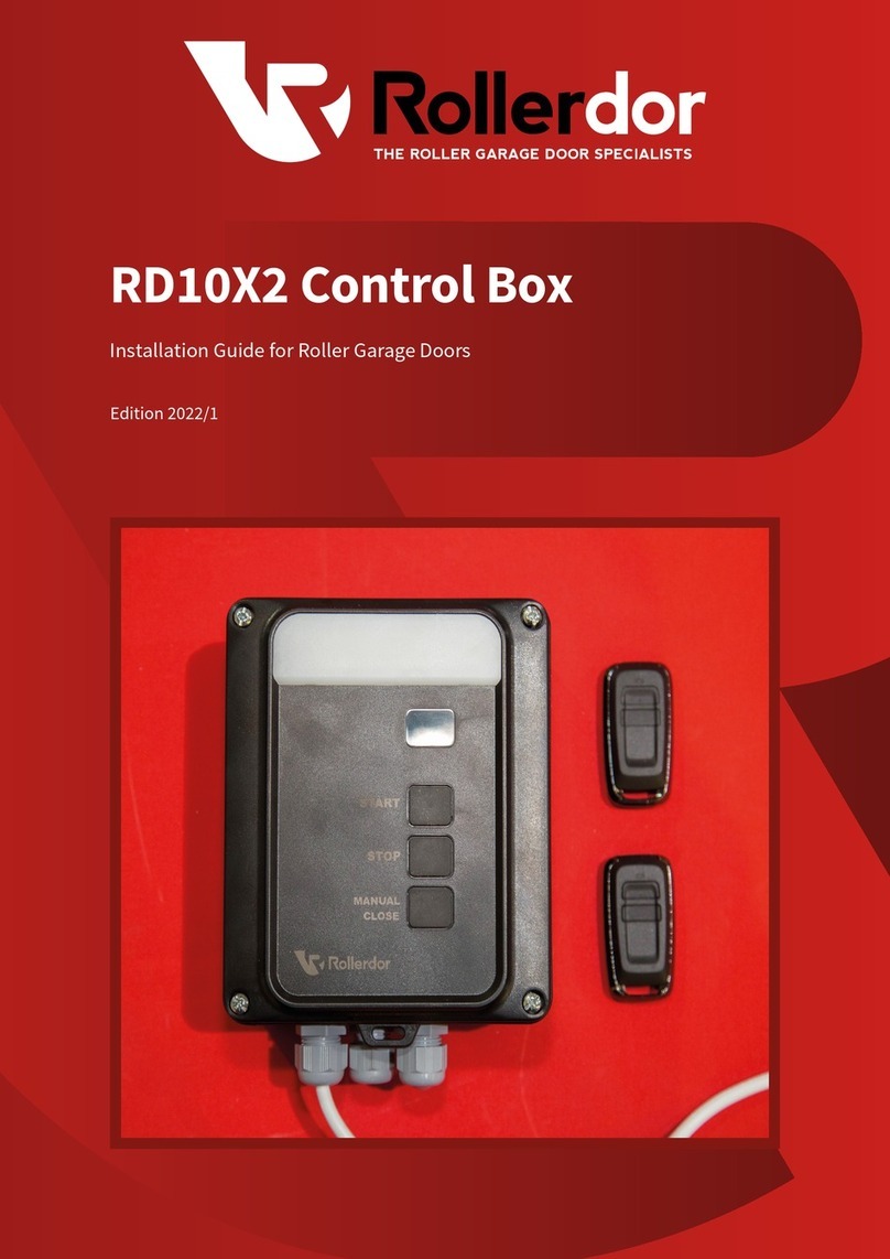 Rollerdor RD10X2 installation guide Rollerdor RD10X2 installation guide