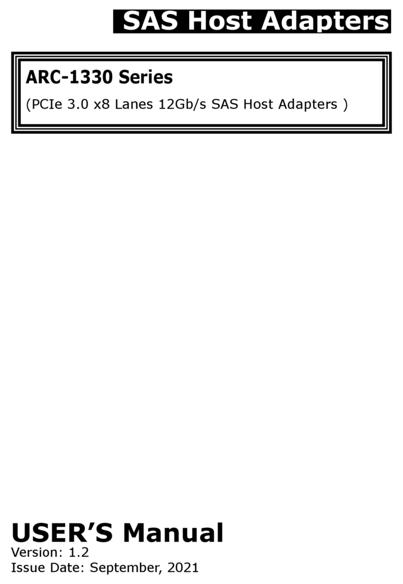 Areca ARC-1330 Series user manual