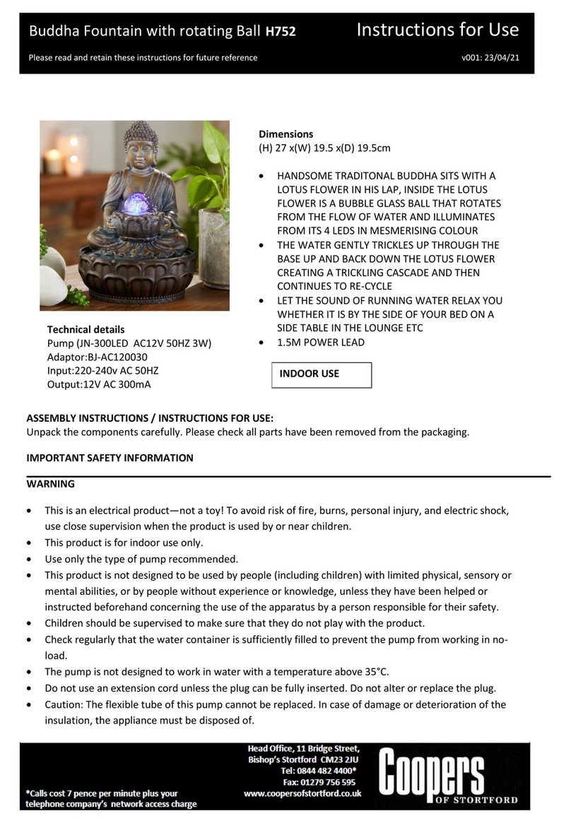 Coopers Buddha H752 Instructions for use