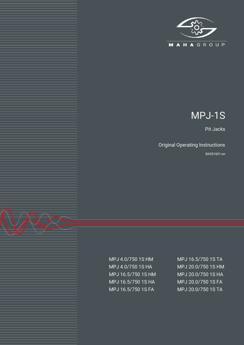 MAHA MPJ-1S Series User manual