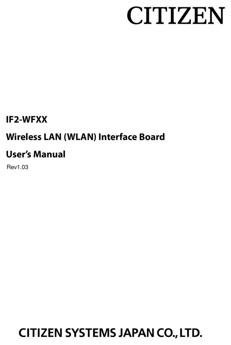 Citizen IF2-WF Series user manual
