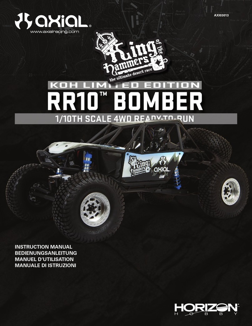Horizon Hobby axial RR10 BOMBER instruction manual