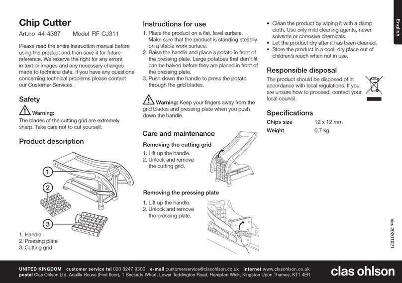 Clas Ohlson RF-CJ311 Instructions for use