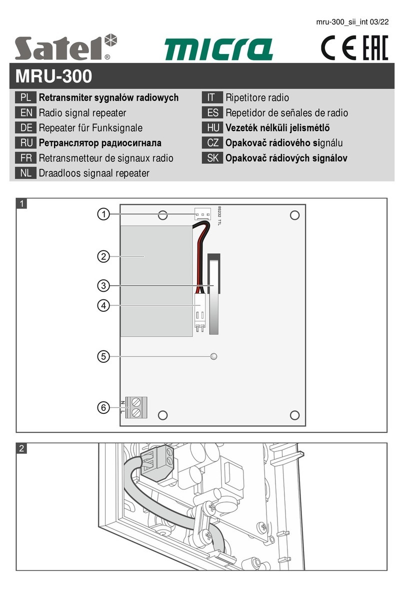Satel micra MRU-300 User manual
