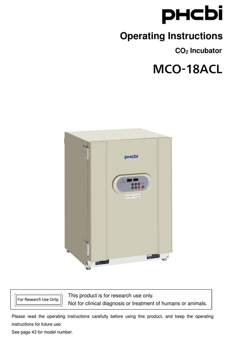 Phcbi MCO-18ACL operating instructions