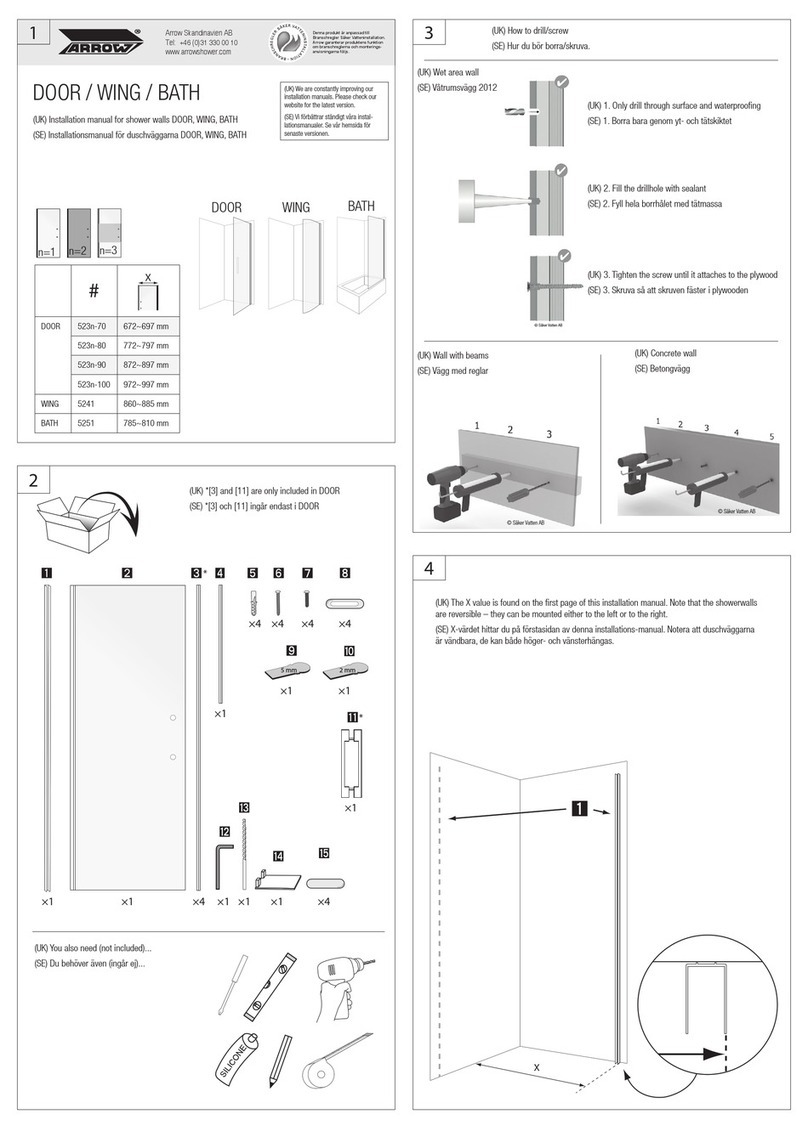 Arrow DOOR 523n-70 installation manual