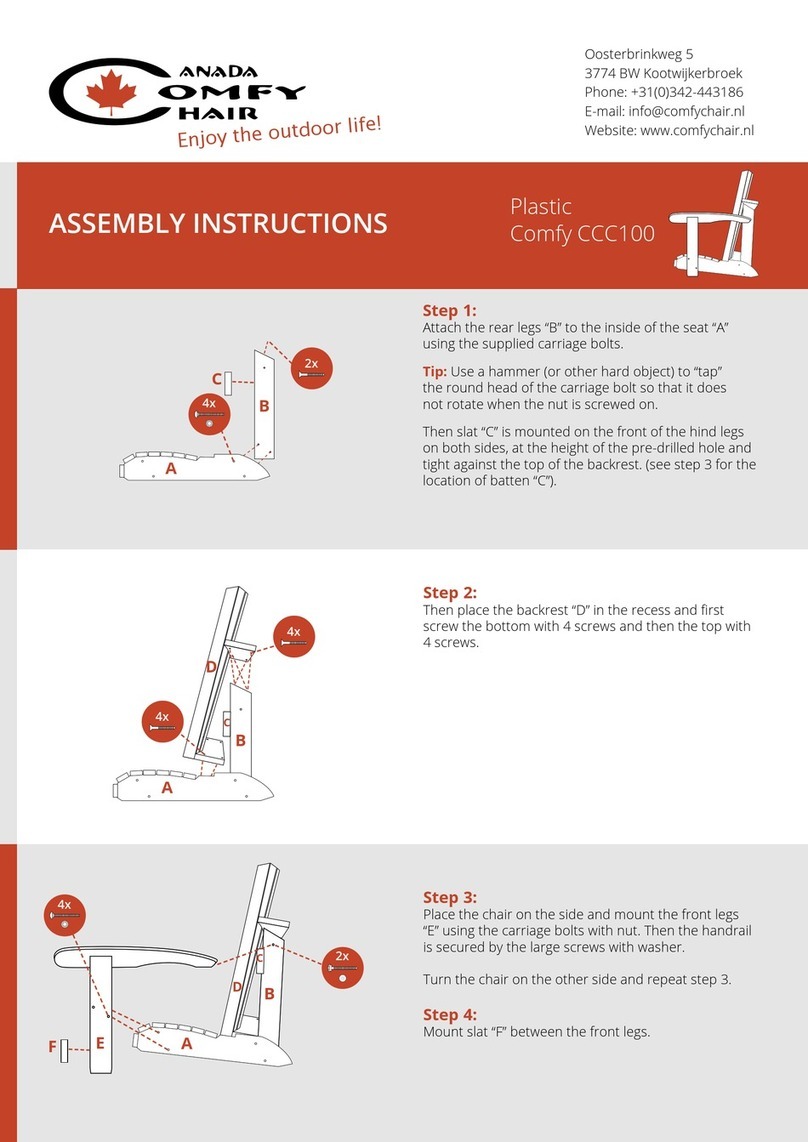 Canada Comfy Chair CCC100 Assembly instructions