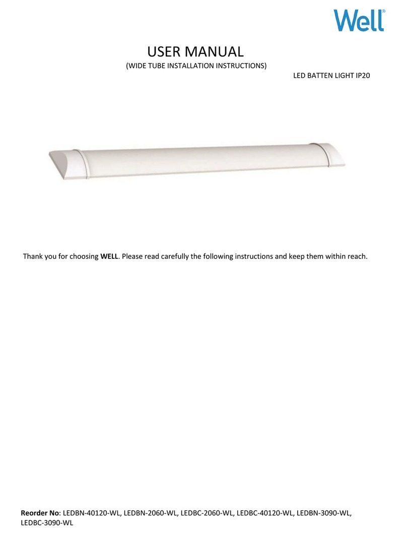 Well LEDBN-40120-WL user manual