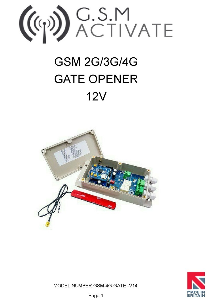 GSM Activate GSM-4G-GATE -V14 quick start guide