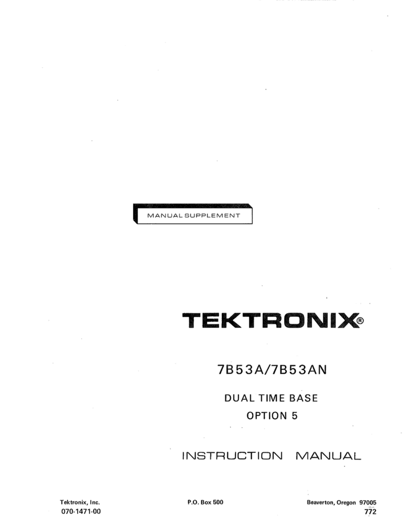 Tektronix 7B53A User manual