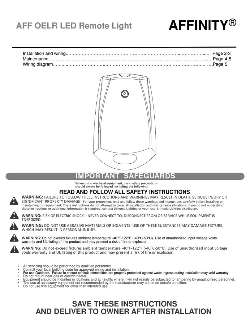 Acuity Brands Lighting AFFINITY AFF OELR manual