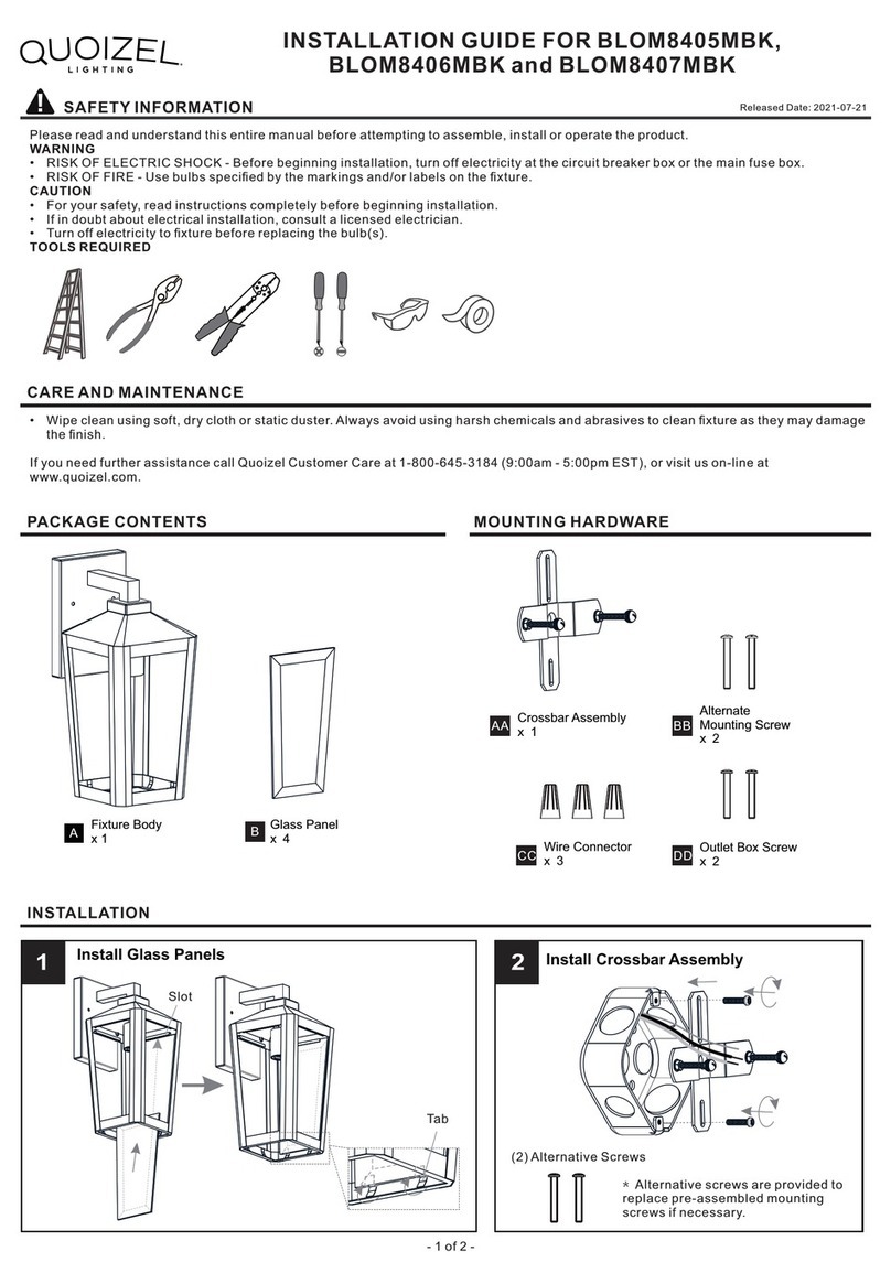 Quoizel BLOM8405MBK User manual