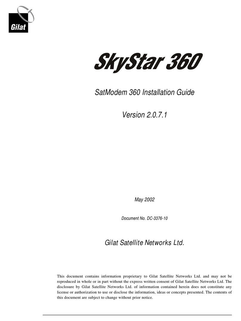 Gilat Satellite Networks SkyStar 360 installation guide Gilat Satellite Networks SkyStar 360 installation guide