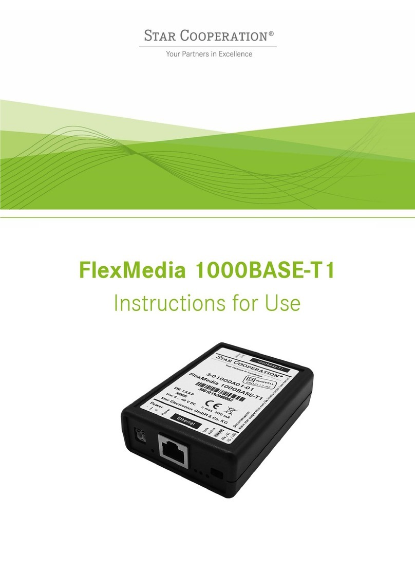 Star Cooperation FlexMedia 1000BASE-T1 Instructions for use
