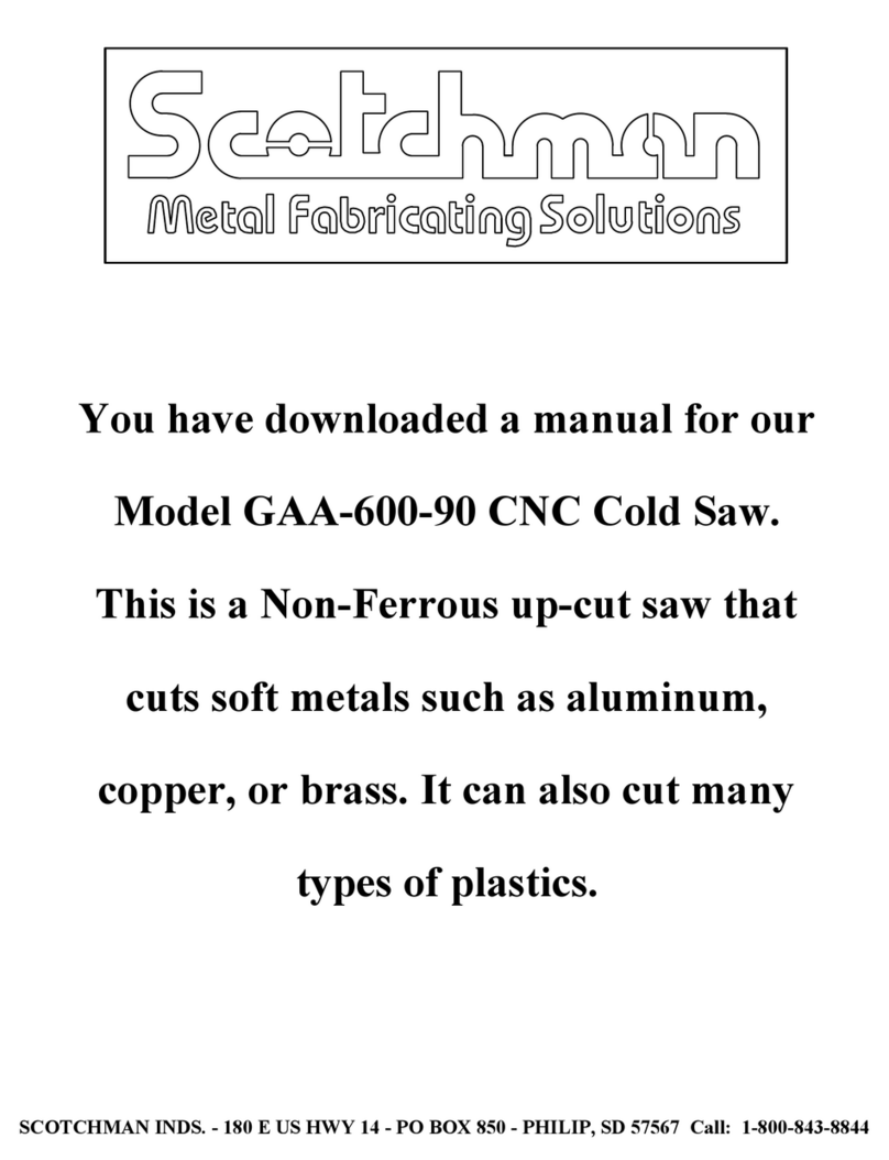 Scotchman GAA-600-90 CNC Operator's manual