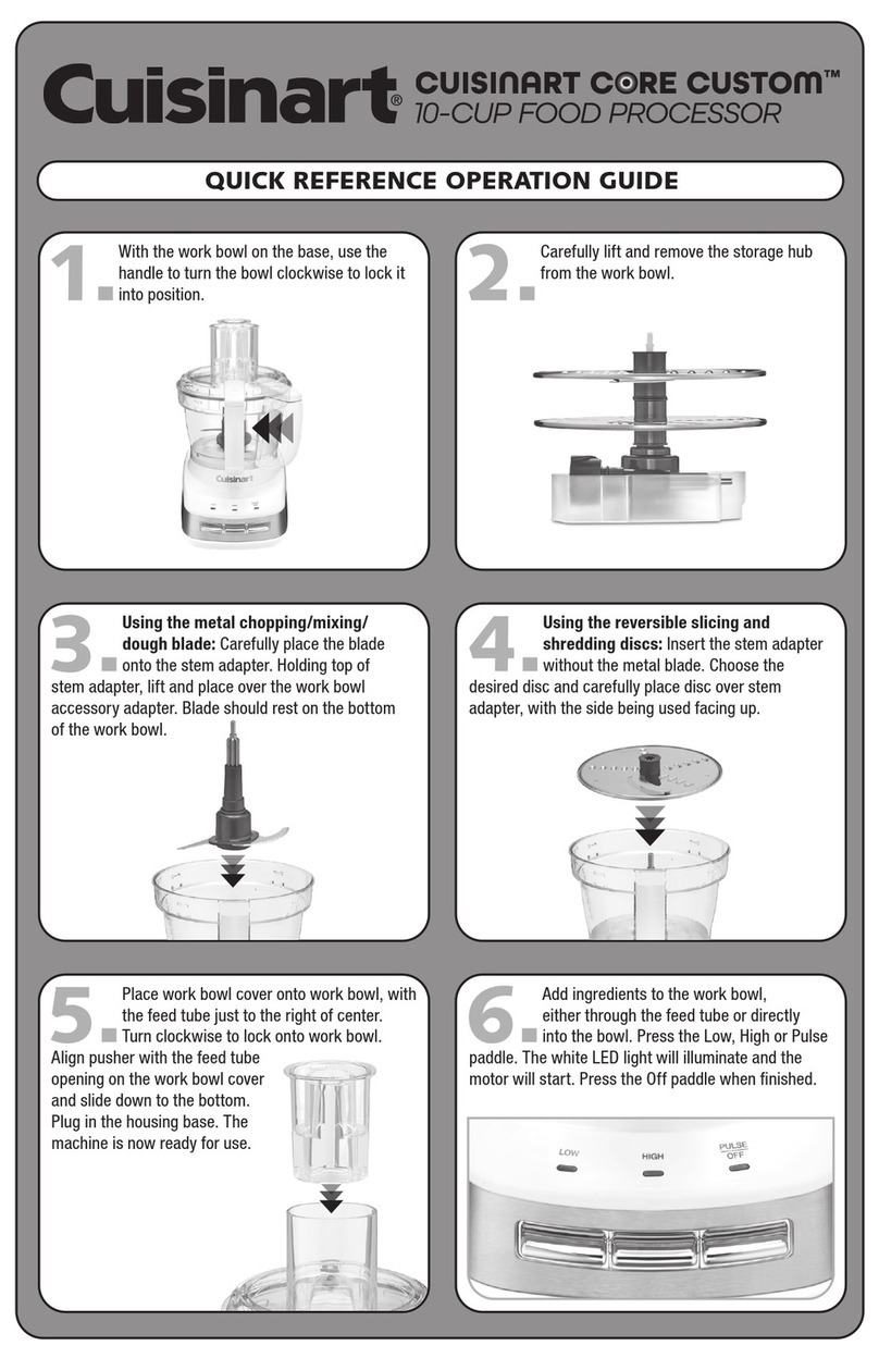 Cuisinart Core Custom FP-110 Series User manual