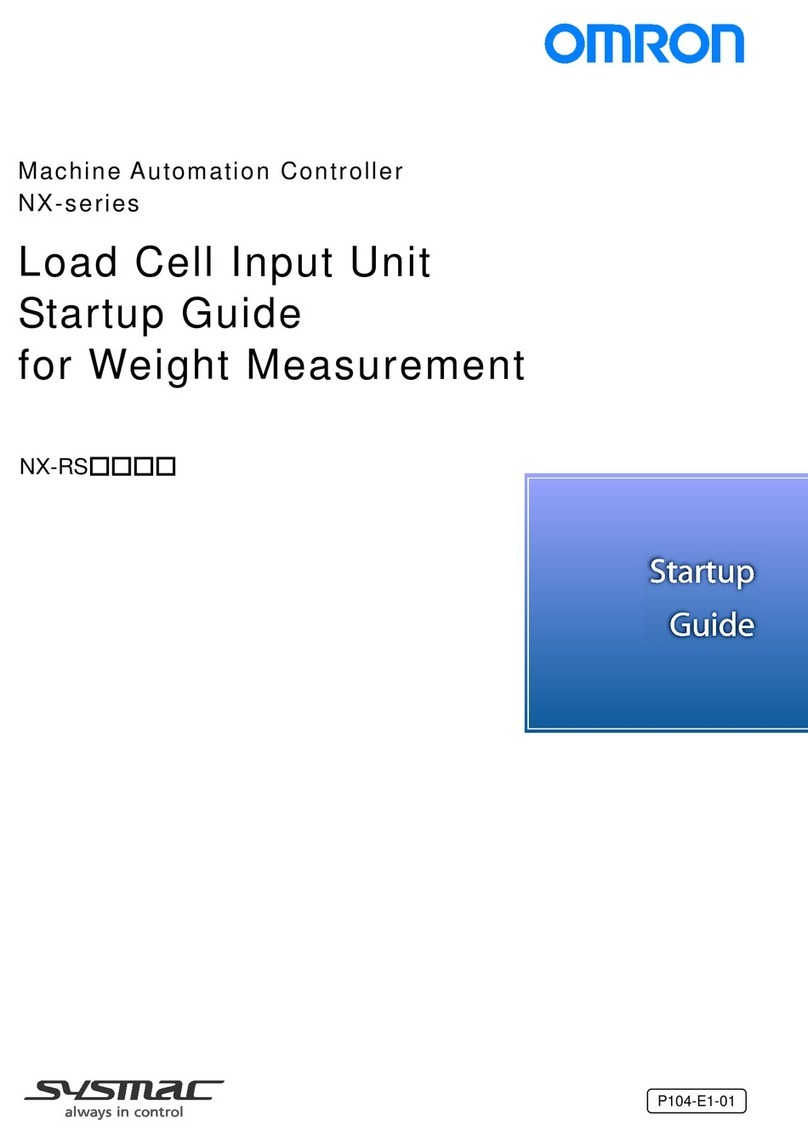Omron SYSMAC NX series Startup guide Omron SYSMAC NX series Startup guide