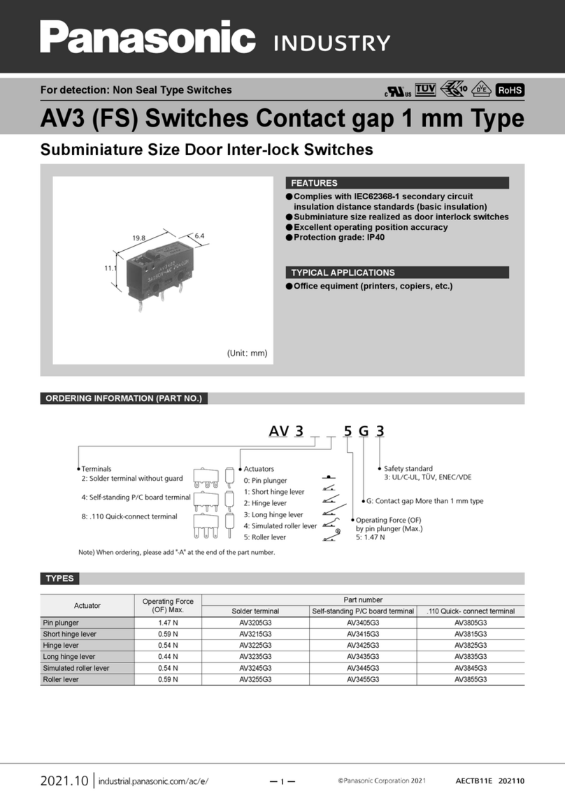 Panasonic AV3205G3 User manual Panasonic AV3205G3 User manual