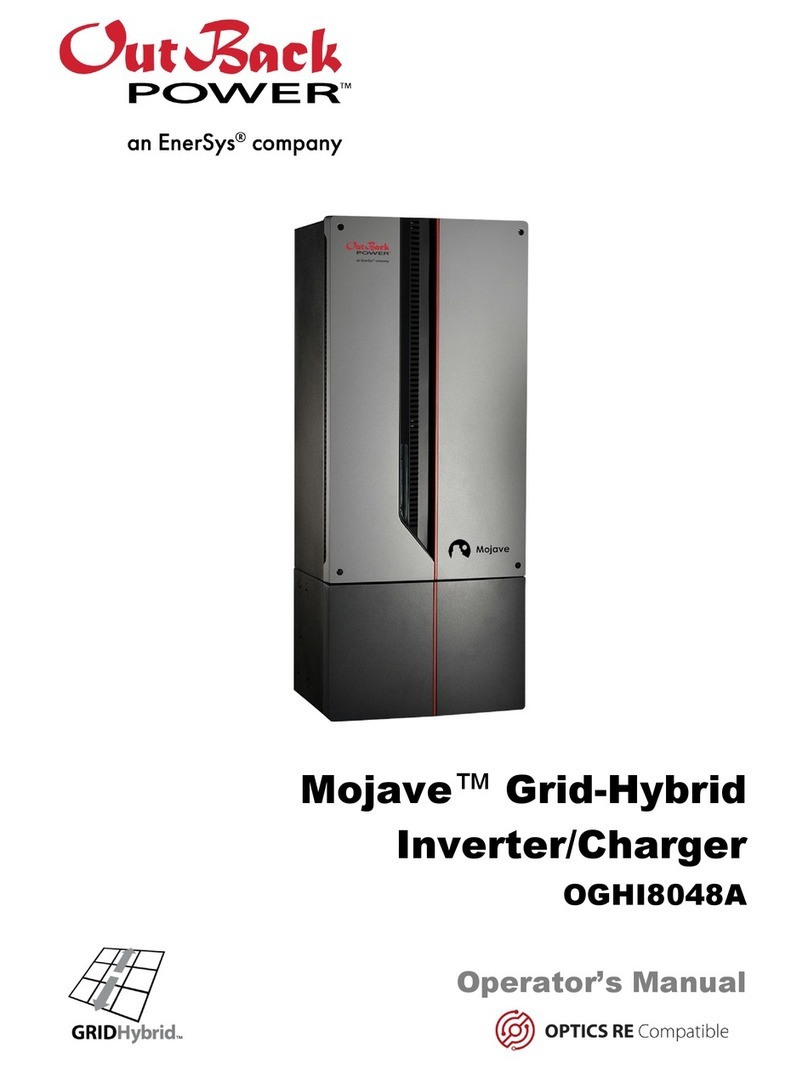 EnerSys OutBack POWER Mojave OGHI8048A Operator's manual