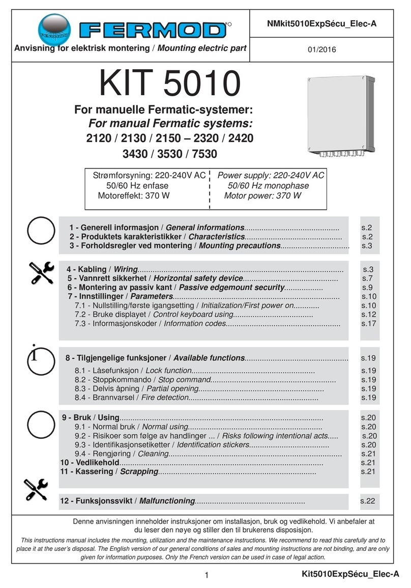 FERMOD KIT 5010 User manual