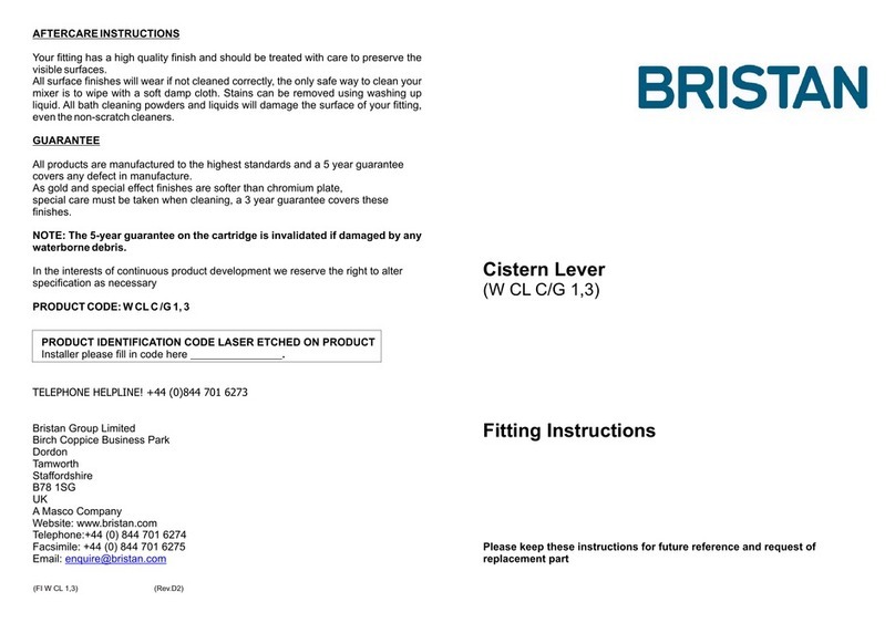 Bristan W CL C 1 User manual Bristan W CL C 1 User manual
